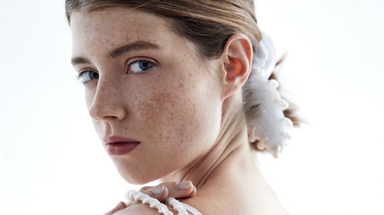 Jessica Burley Wears White Outfits for Harper’s Bazaar Arabia