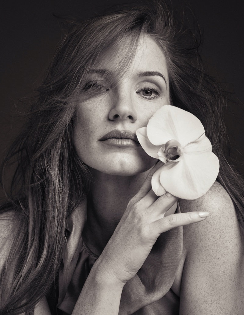 Jessica Chastain gets her closeup in this shot. Photo: David Roemer