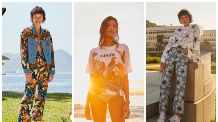 Levi's x Farm Rio collaboration.