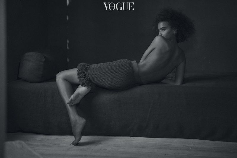 Liya Kebede Embraces Elegant Fashions for Vogue Korea