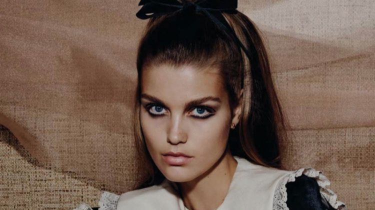 Luna Bijl Models 1960s Inspired Ensembles for Vogue Ukraine