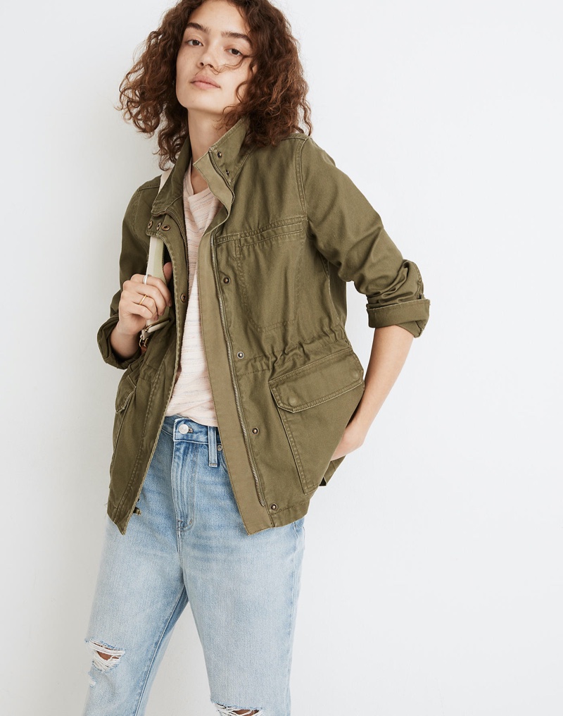 Madewell Dispatch Jacket in Desert Olive $118