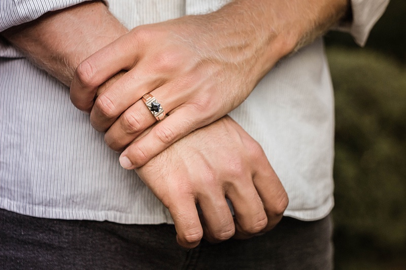 Man Gold Ring Closeup Hands