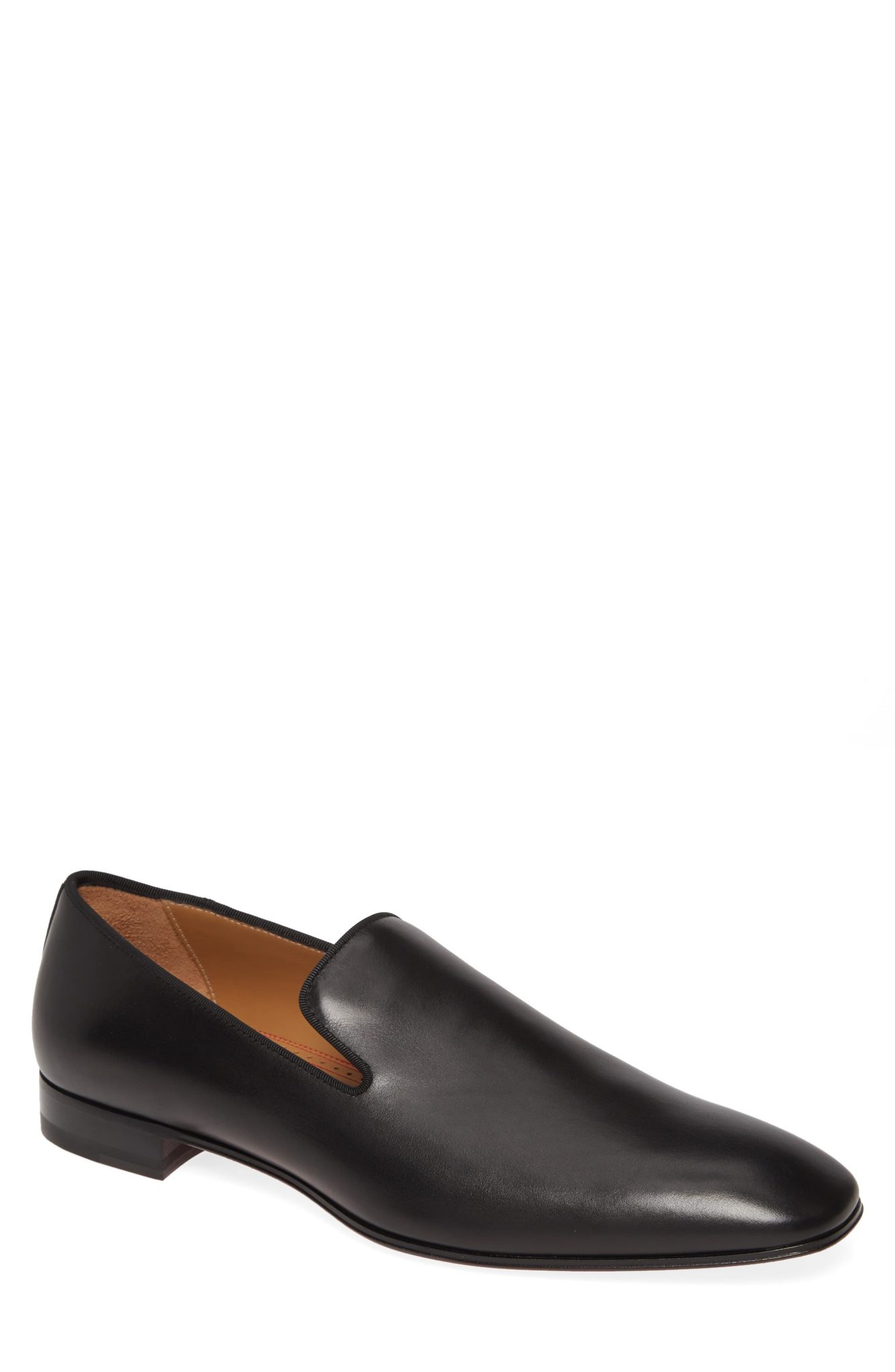 black men's louboutin loafers
