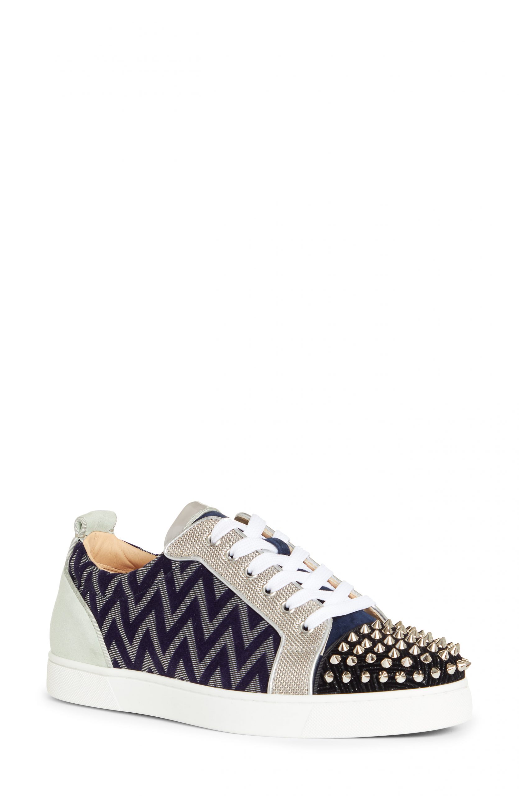 mens christian louboutin spike sneakers