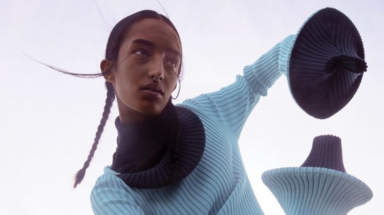 Mona Tougaard Models Bold Shapes for WSJ. Magazine