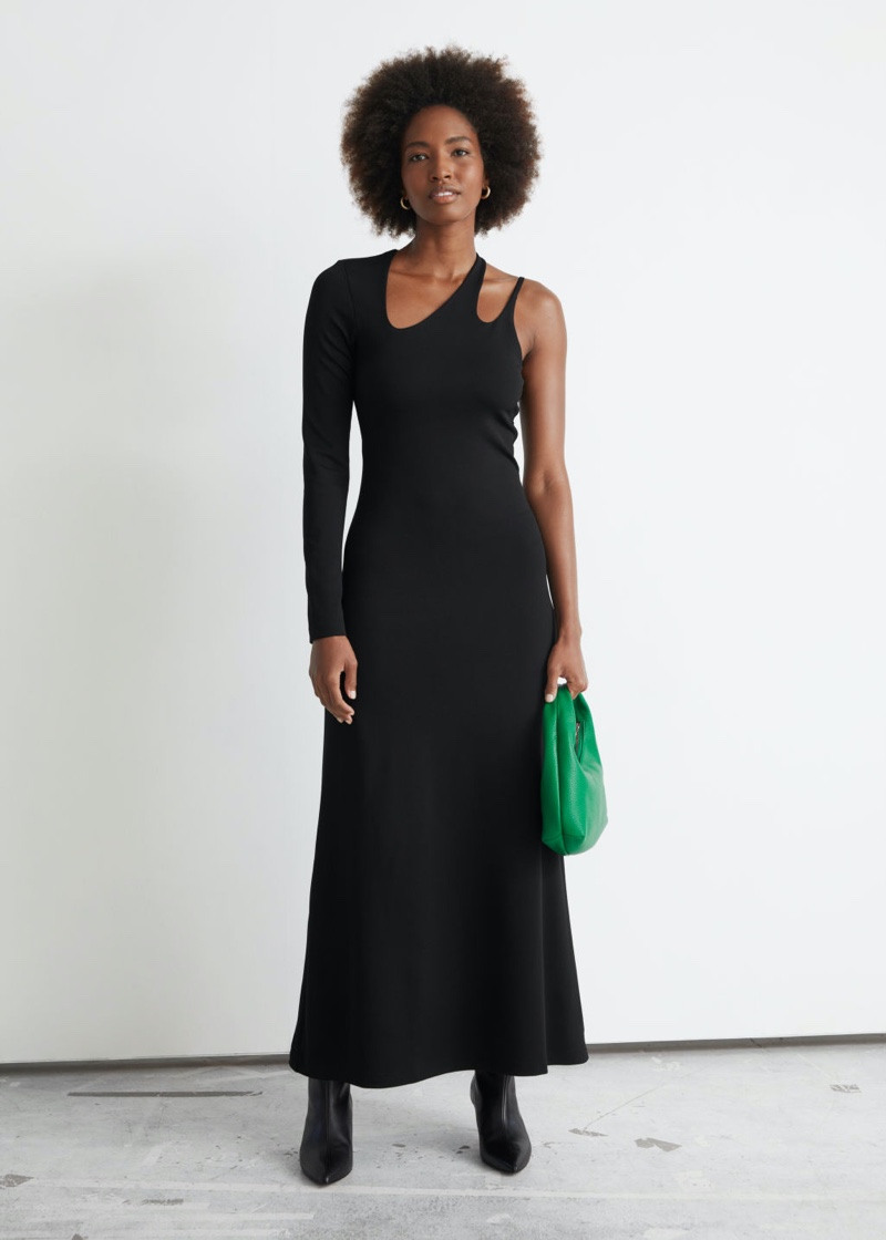 & Other Stories One-Shoulder Midi Dress $89