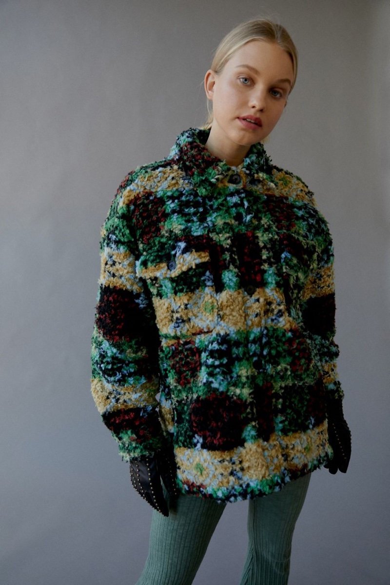 Urban Outfitters Palmer Sherpa Shirt Jacket $129