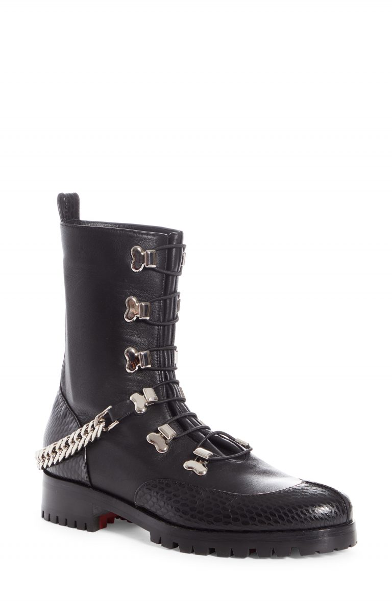 christian louboutin combat boots sale