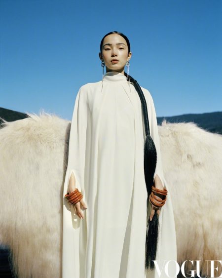Xiao Wen Ju Poses in Enchanting Styles for Vogue China Xiao Wen Ju Poses in Enchanting Styles for Vogue China
