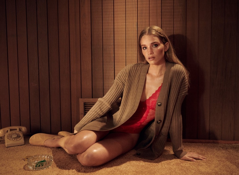Rebecca Leigh Longendyke Models Zara's Holiday Leisurewear