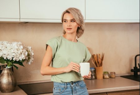 6 Under Cabinet Lighting Options That Will Blow Your Mind Blonde Model Kitchen Cabinet Green Shirt