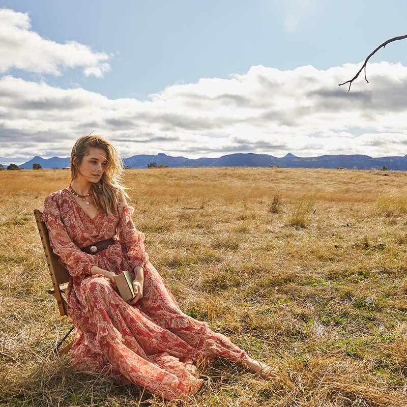 Bridget Malcolm stars in We Are Kindred resort 2021 campaign.