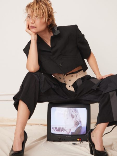 Camilla Deterre Poses in Monochrome Outfits for Marie Claire Italy Camilla Deterre Poses in Monochrome Outfits for Marie Claire Italy