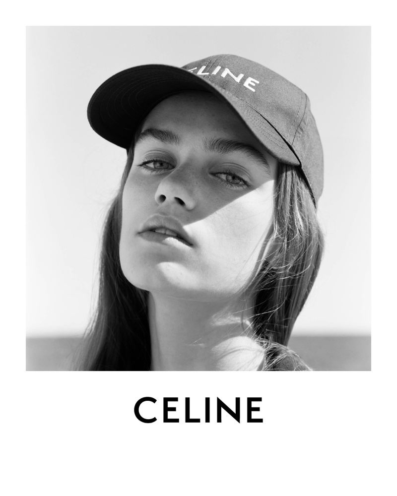 Celine baseball cap from brand's spring-summer 2021 campaign.