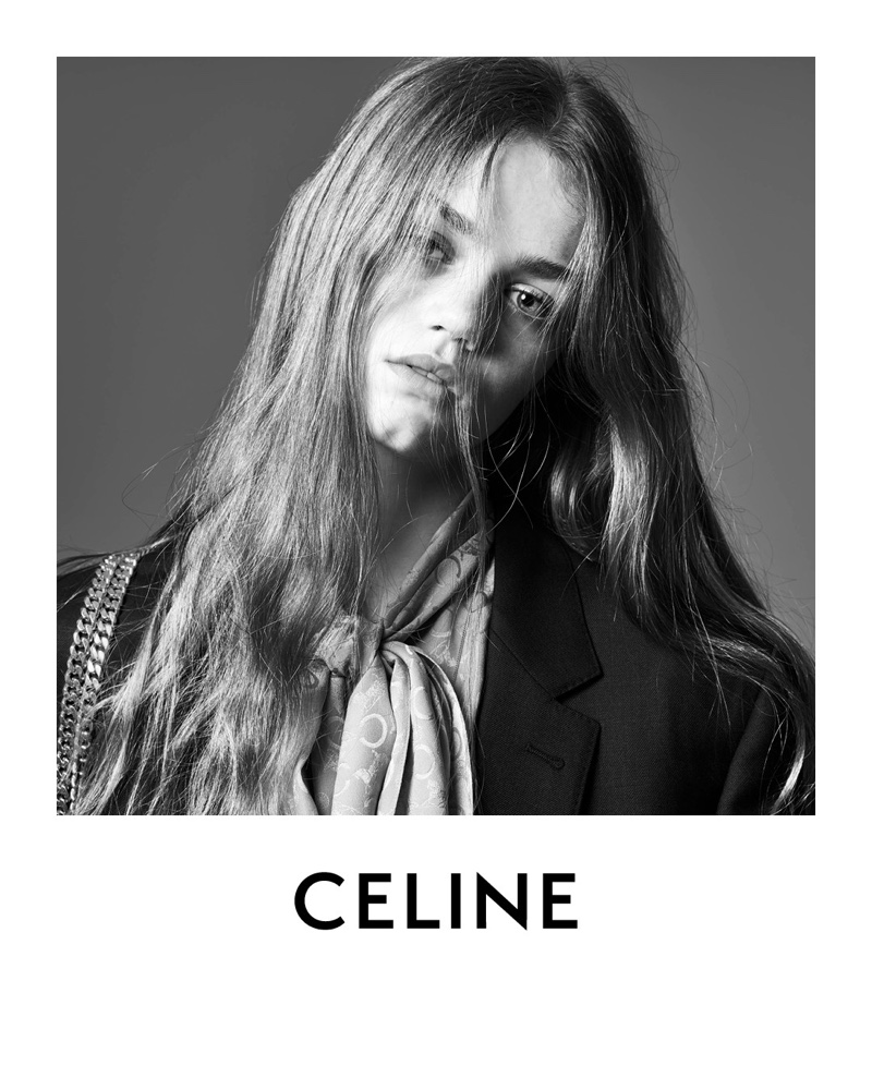 Anna Pepper gets her closeup in Celine's spring 2021 campaign.