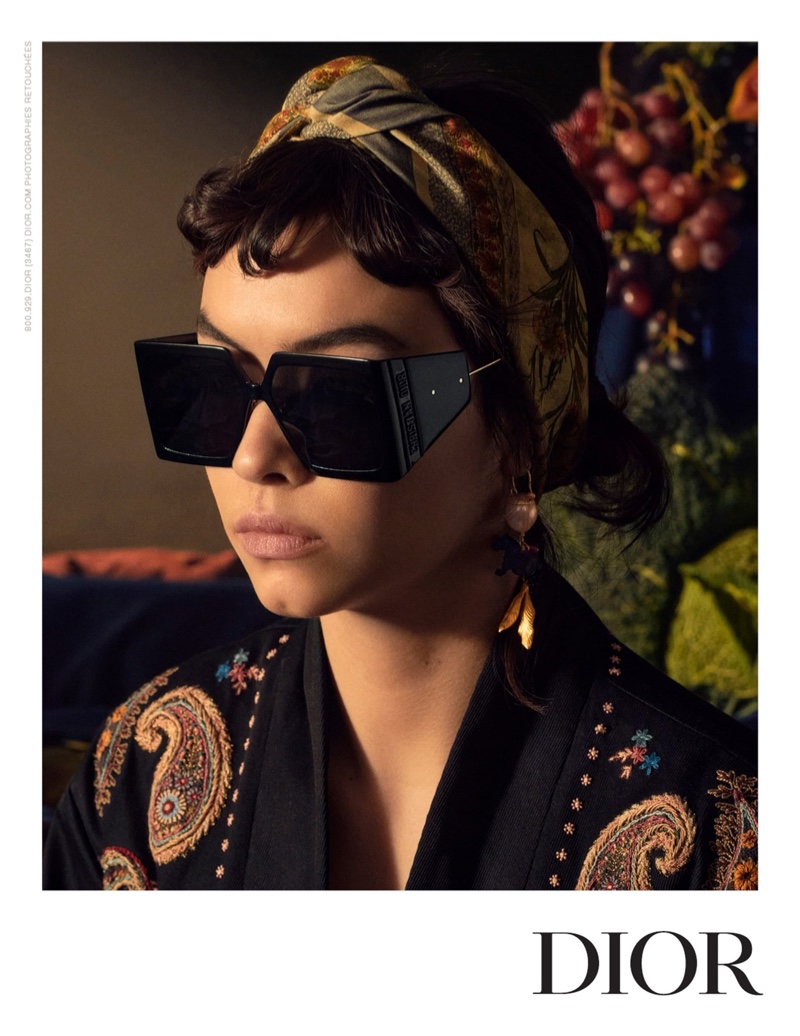 Maryel Uchida wears eyewear in Dior spring-summer 2021 campaign.