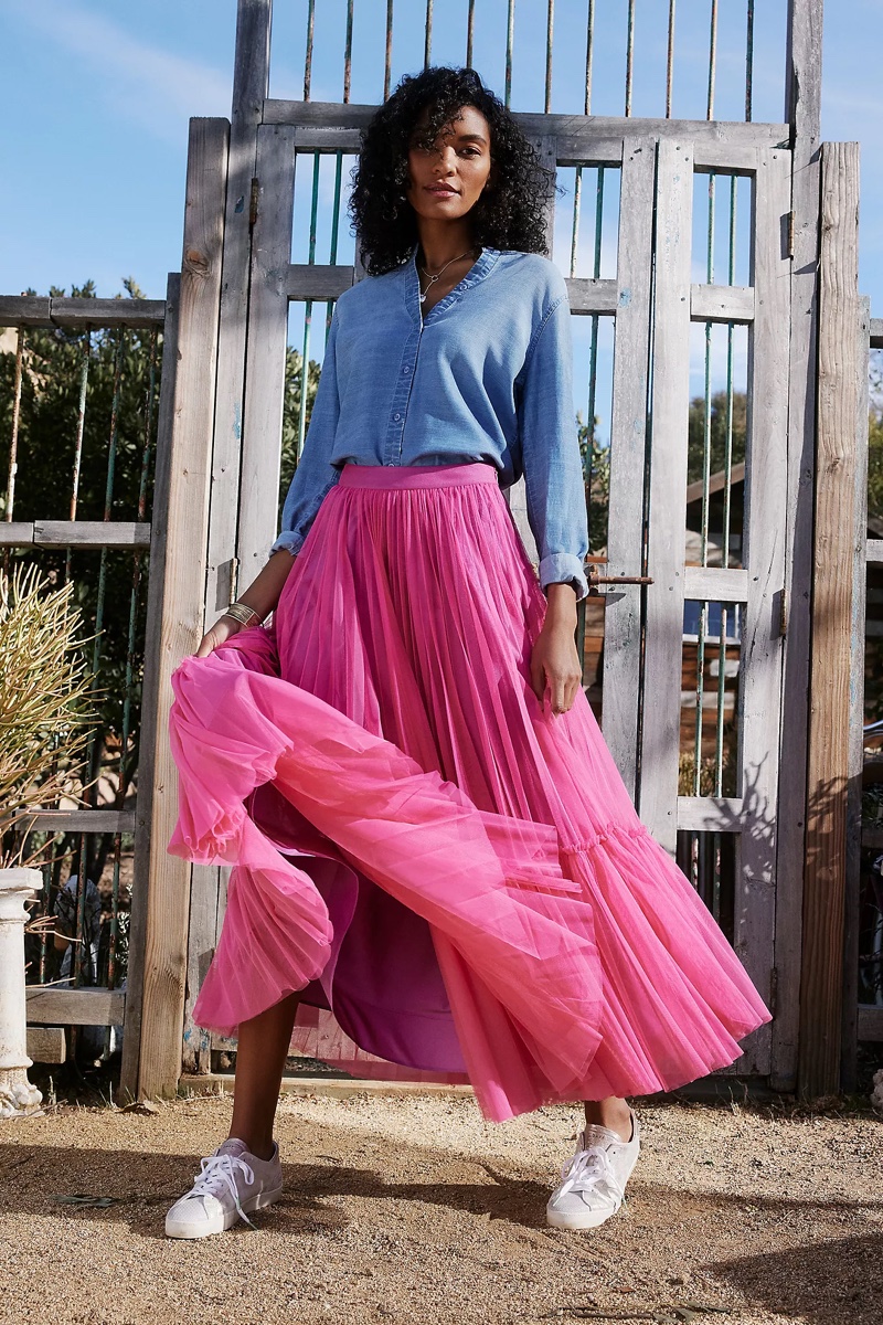 Geisha Designs Angelina Tulle Maxi Skirt $148