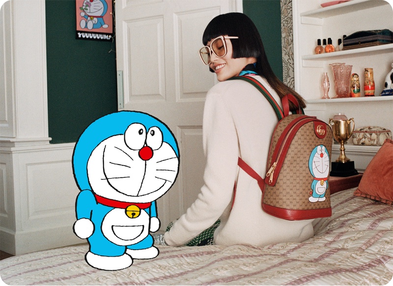 Japanese manga character Doraemon appears in Gucci Lunar New Year campaign.