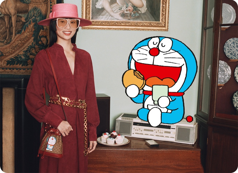 An image from the Doraemon x Gucci Lunar New Year campaign.