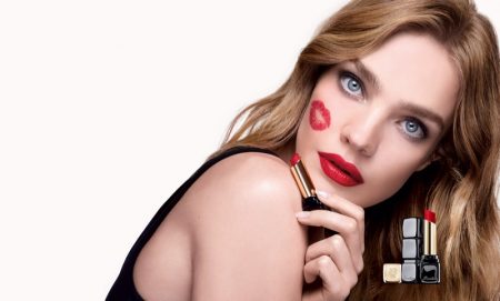 Natalia Vodianova Stuns in Guerlain KissKiss Lipstick Campaign Guerlain unveils KissKiss lipstick campaign.