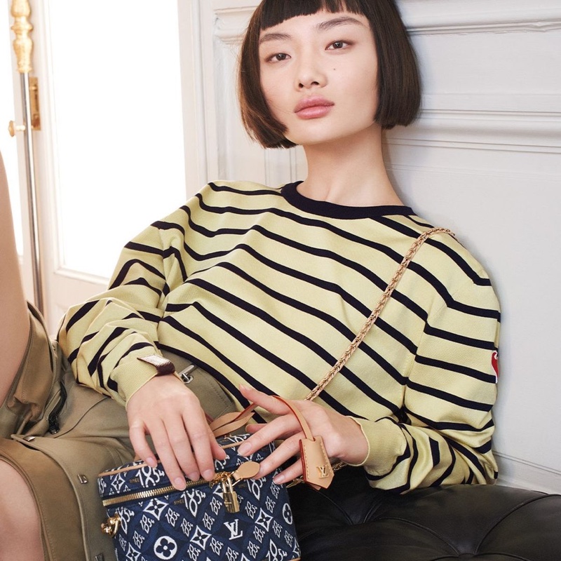 Model Mao Xiaoxing appears in Louis Vuitton Lunar New Year 2021 campaign.