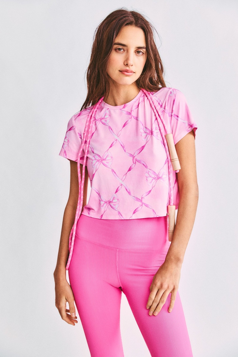 LoveShackFancy x Beach Riot Cropped T-Shirt $96