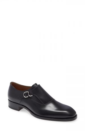 Men's Christian Louboutin John Monk Strap Shoe, Size 7US - Black