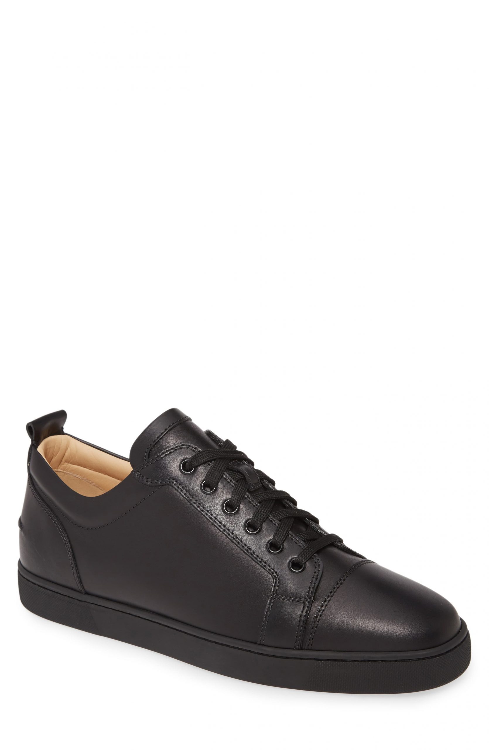 christian louboutin black suede sneakers