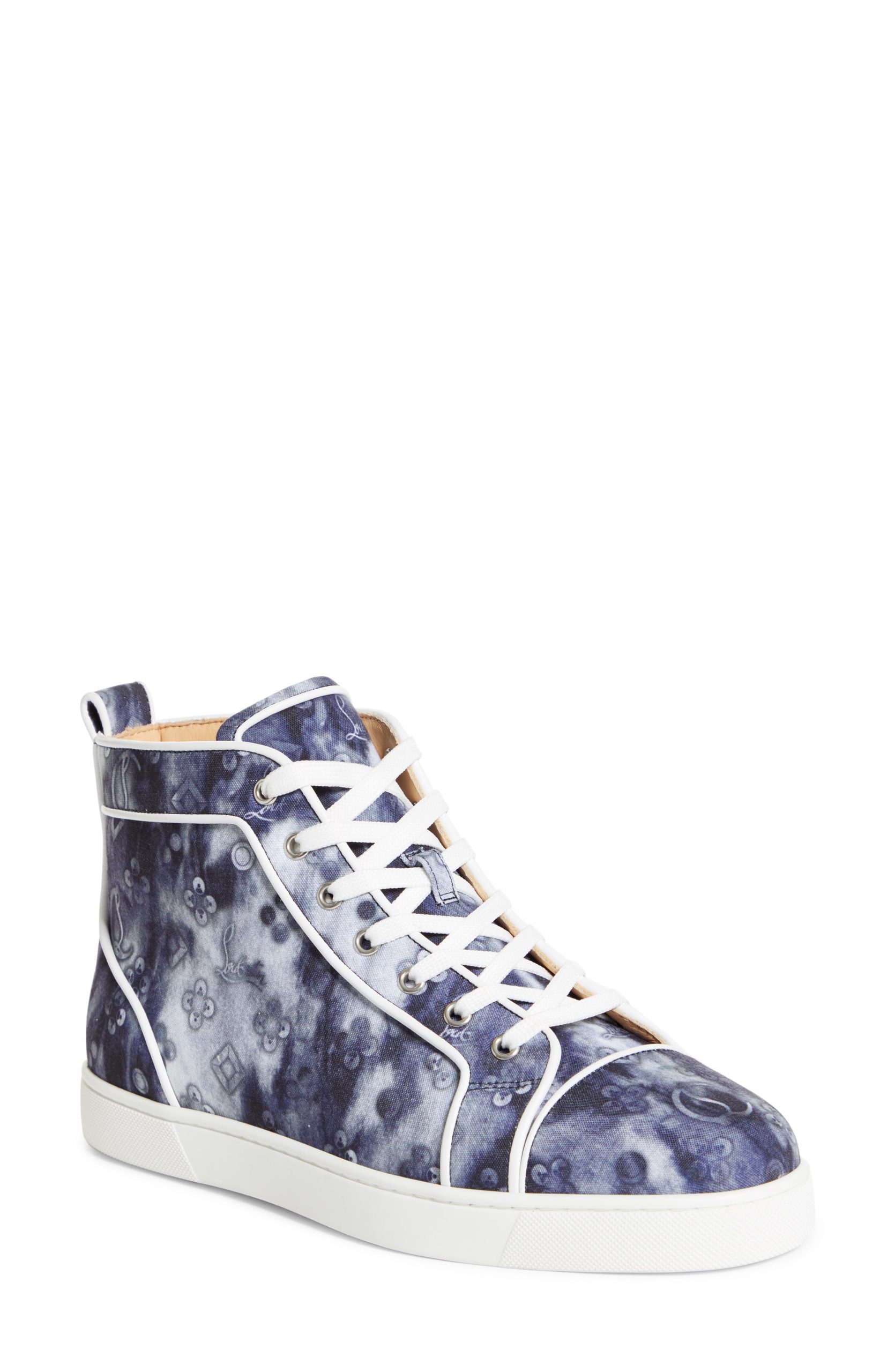 louboutin mens high top sneakers