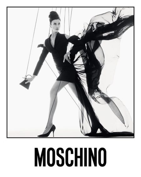 Irina, Bella, Julia Are Marionettes in Moschino Spring 2021 Campaign Irina Shayk appears in Moschino spring-summer 2021 campaign.