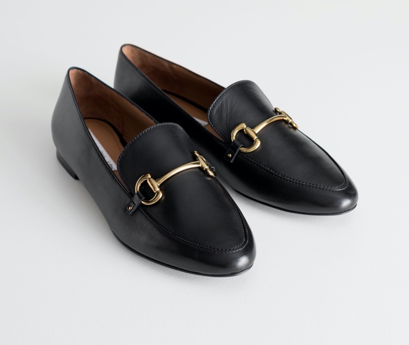 & Other Stories Equestrian Buckle Loafers $129