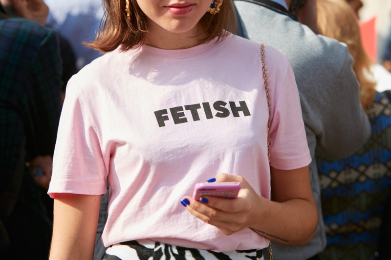 Pink Fetish T-Shirt Text Tee