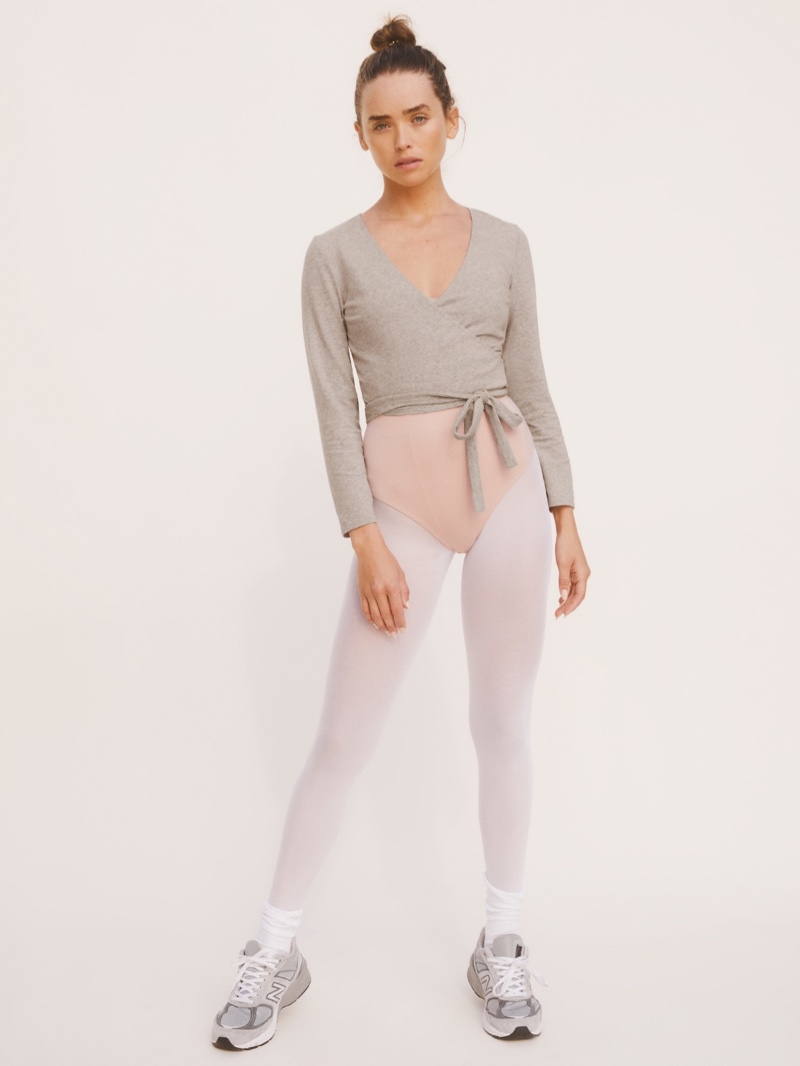 Reformation Catarina Top in Heather Grey $68