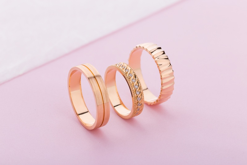 Rose Gold Wedding Set Concept Pink Backdrop