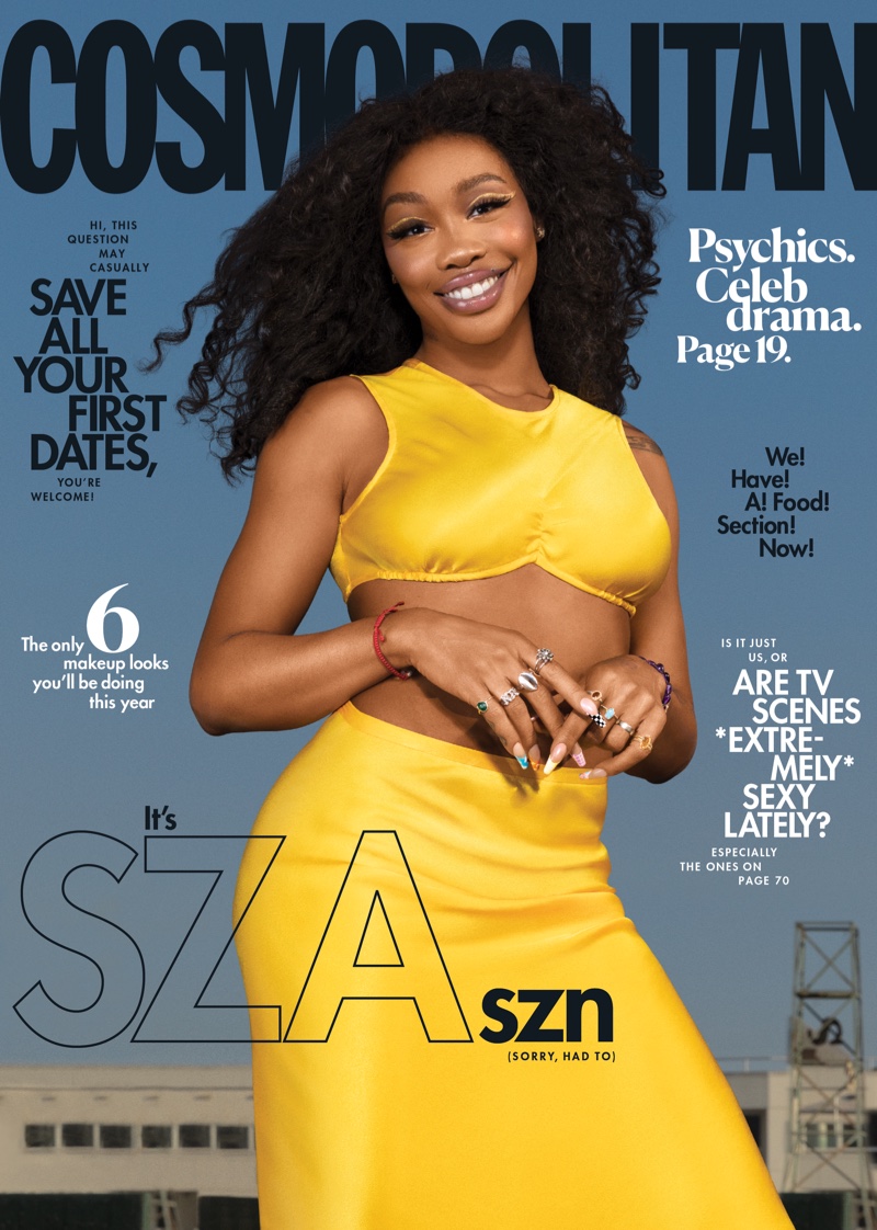 SZA on Cosmopolitan February 2021 Cover