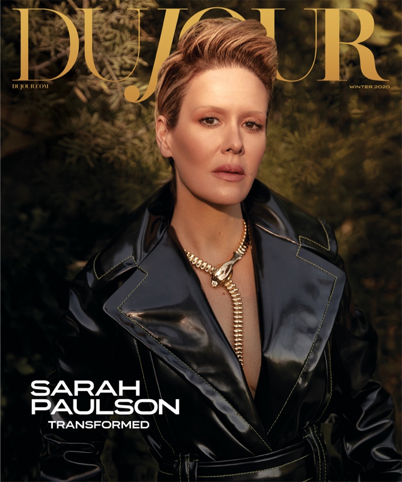 Sarah Paulson on DuJour Magazine Winter 2020 Cover. Photo: Max Abadian