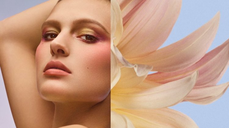 Celina Ralph stars in Three Cosmetics spring-summer 2021 campaign.