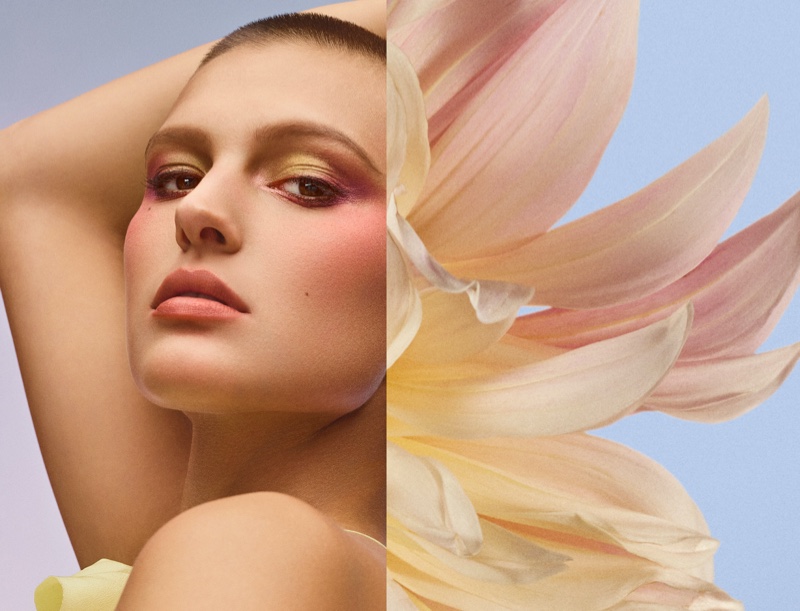 Celina Ralph stars in Three Cosmetics spring-summer 2021 campaign.