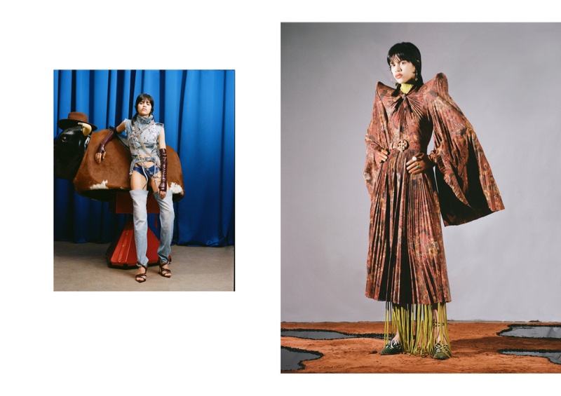 Valeria Gomez Channels Western Style for Vogue Czechoslovakia