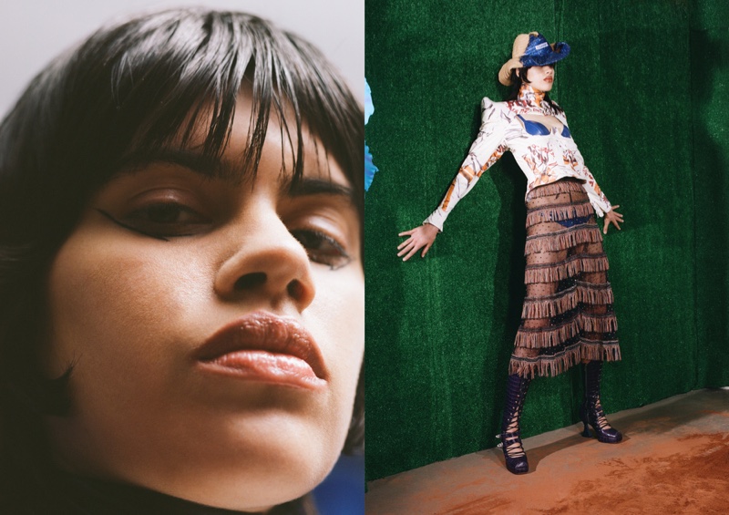 Valeria Gomez Channels Western Style for Vogue Czechoslovakia