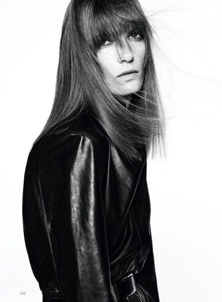 Valerija Kelava Captivates in Black & White for Harper's Bazaar Germany