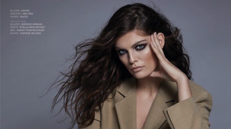 Vanessa Fuchs Models Chic Separates for L'Officiel Italy