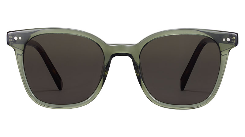 Warby Parker Griffin Sunglasses in Seaweed Crystal with Cognac Tortoise $95