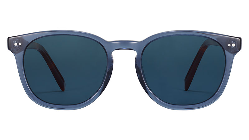 Warby Parker Toddy Sunglasses in Azure Crystal with Oak Barrel $95