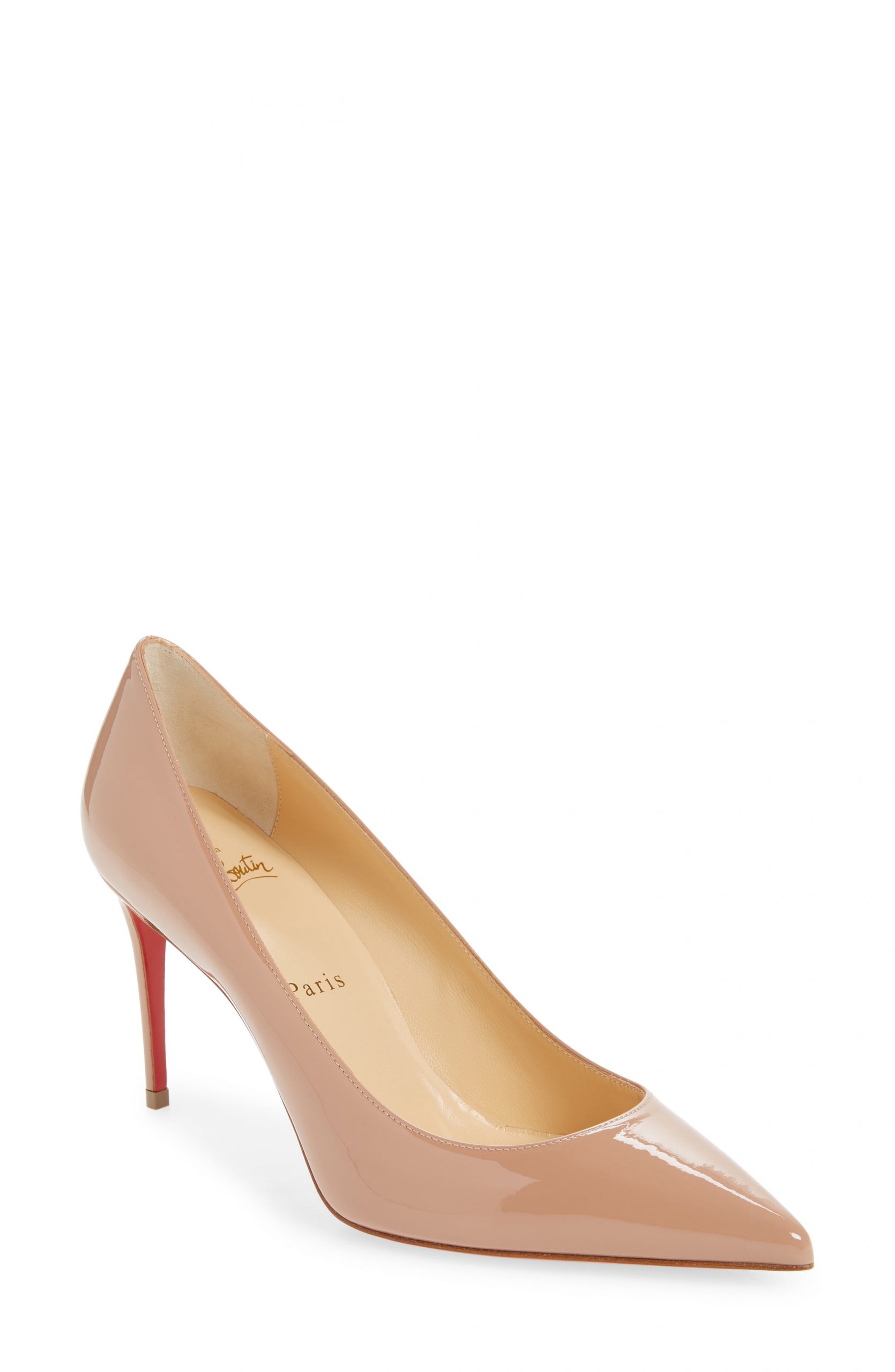 Women's Christian Louboutin Kate Pointed Toe Patent Leather Pump ...