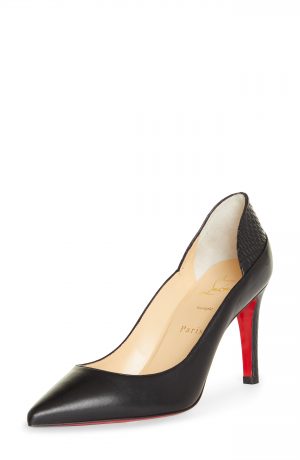 Women's Christian Louboutin Maastricht Pointed Toe Pump, Size 5US - Black