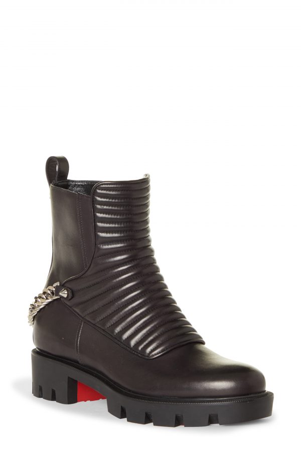 christian louboutin women's combat boots