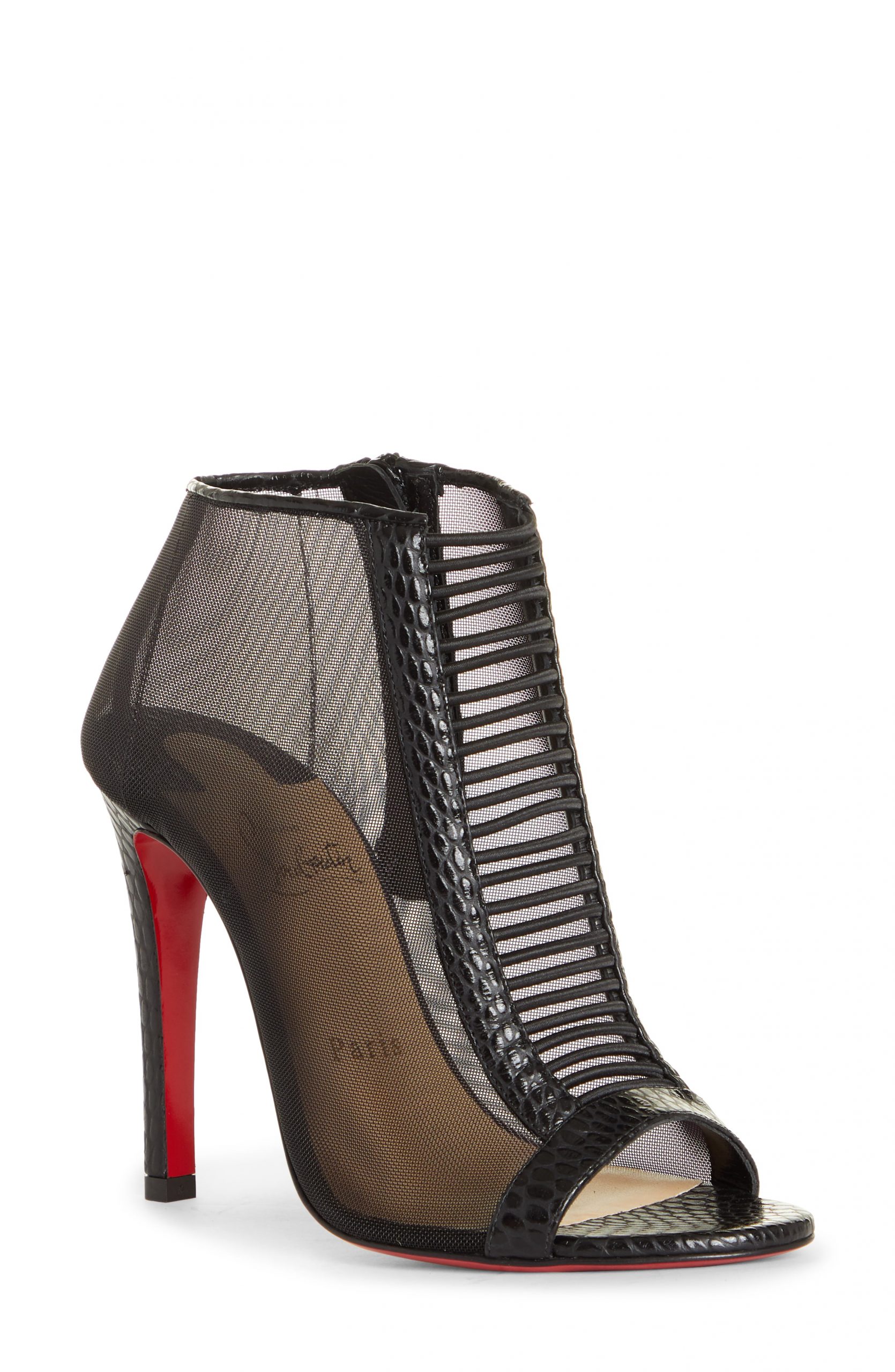 black open toe louboutin