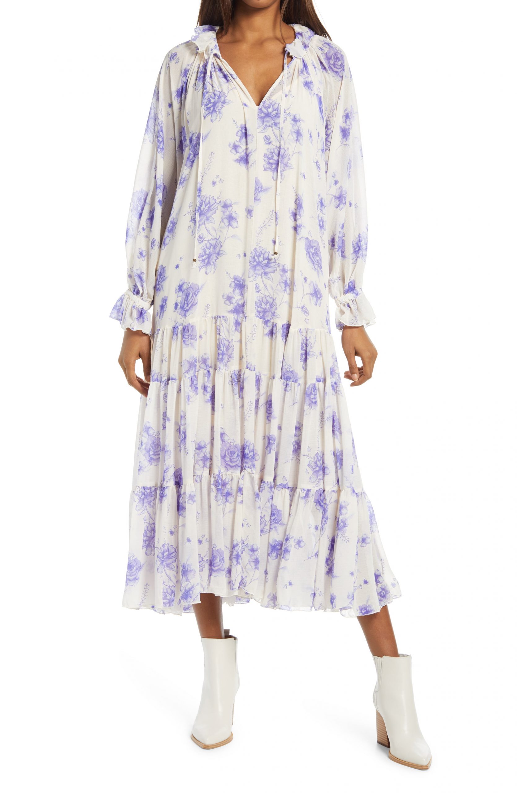 long sleeve groovy dress